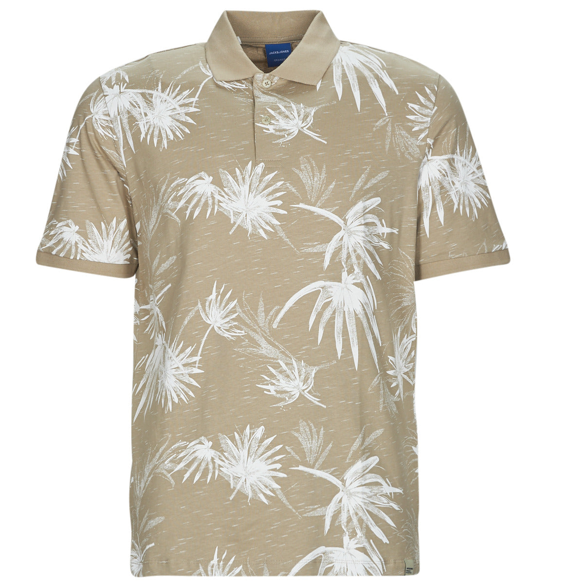 Polo Uomo Jack & Jones JORCRAYON AOP POLO SS Beige