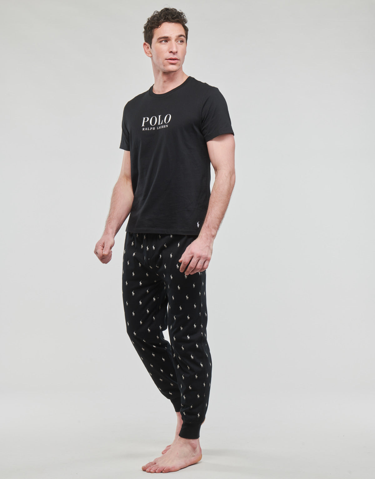 Pigiami / Camicia da notte Uomo Polo Ralph Lauren SLEEPWEAR-JOGGER-SLEEP-BOTTOM Nero