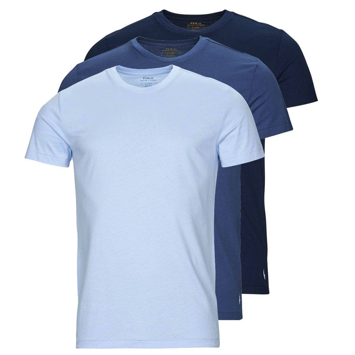 T-shirt Uomo Polo Ralph Lauren 3 PACK CREW UNDERSHIRT Blu