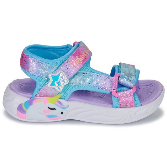 Sandali bambini ragazza Skechers UNICORN DREAMS SANDAL Blu