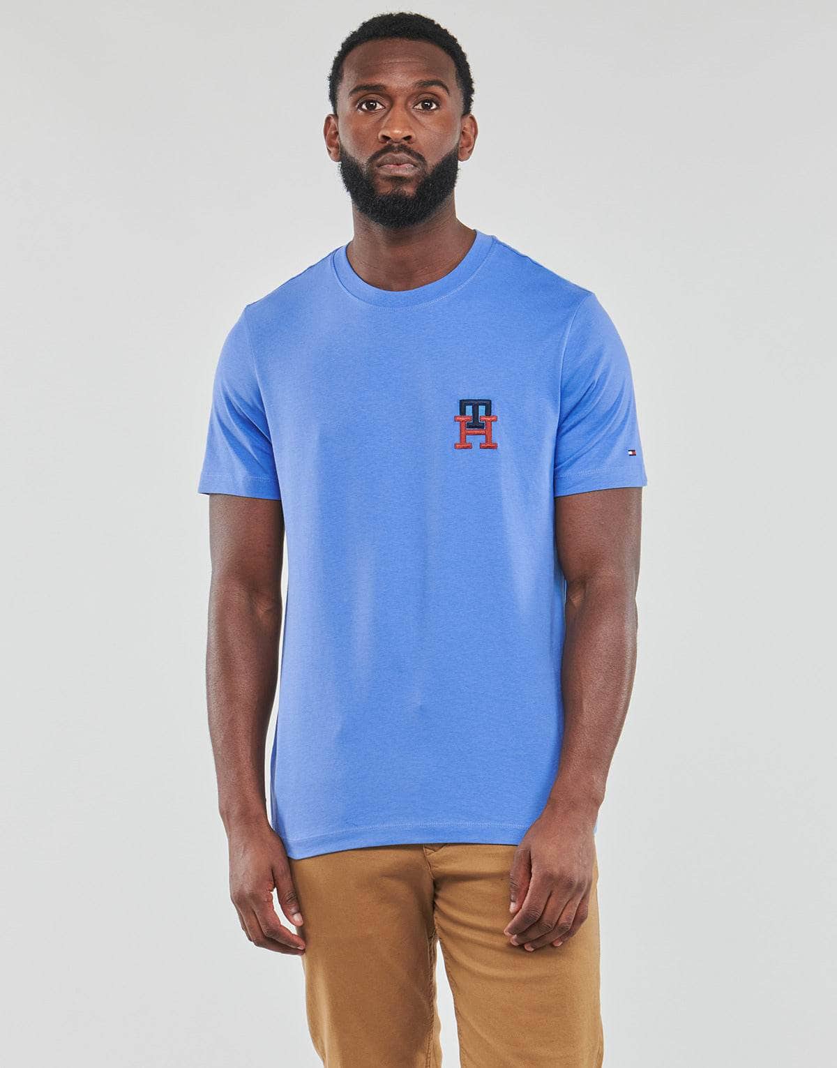 T-shirt Uomo Tommy Hilfiger ESSENTIAL MONOGRAM TEE Blu