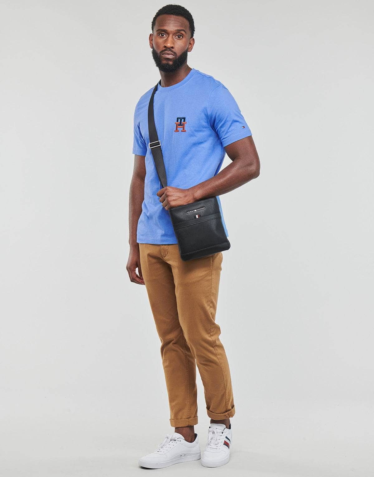 T-shirt Uomo Tommy Hilfiger ESSENTIAL MONOGRAM TEE Blu