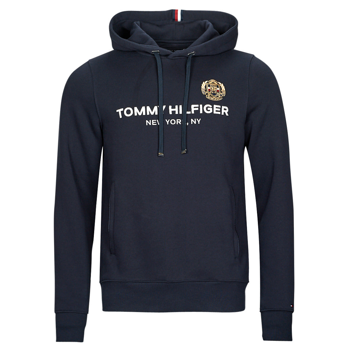 Felpa Uomo Tommy Hilfiger ICON STACK CREST HOODY Marine