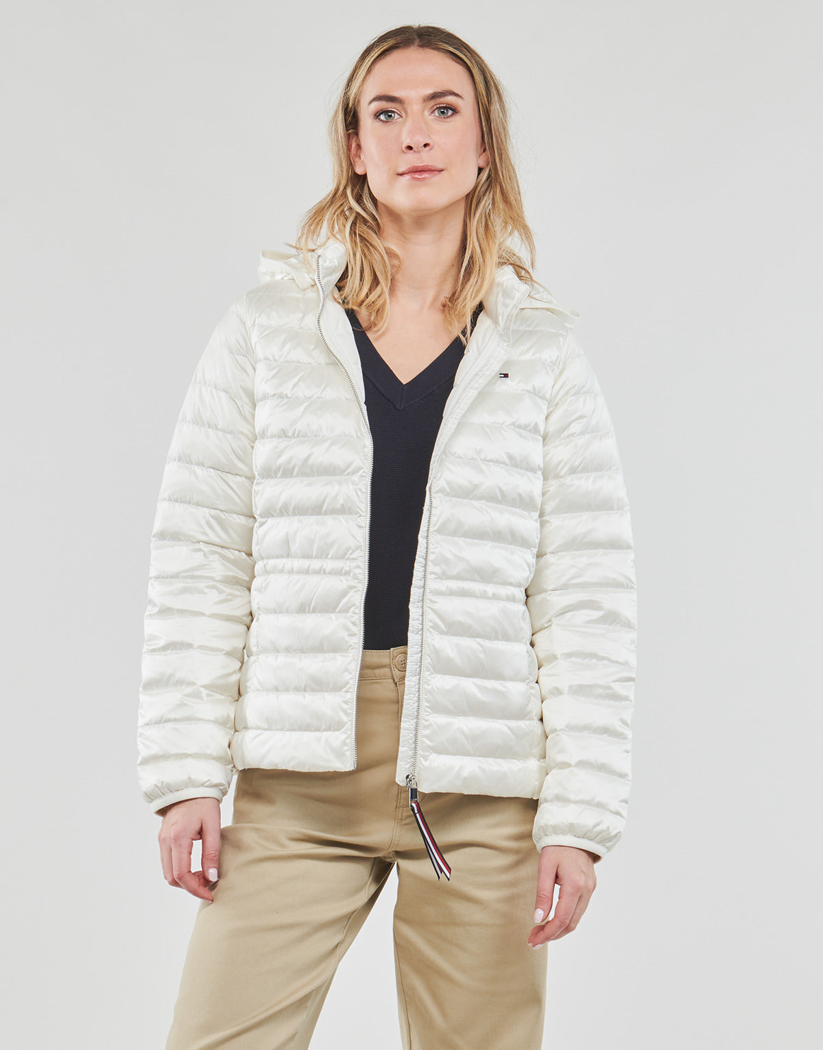Piumino Donna Tommy Hilfiger FEMININE LW DOWN JACKET Bianco