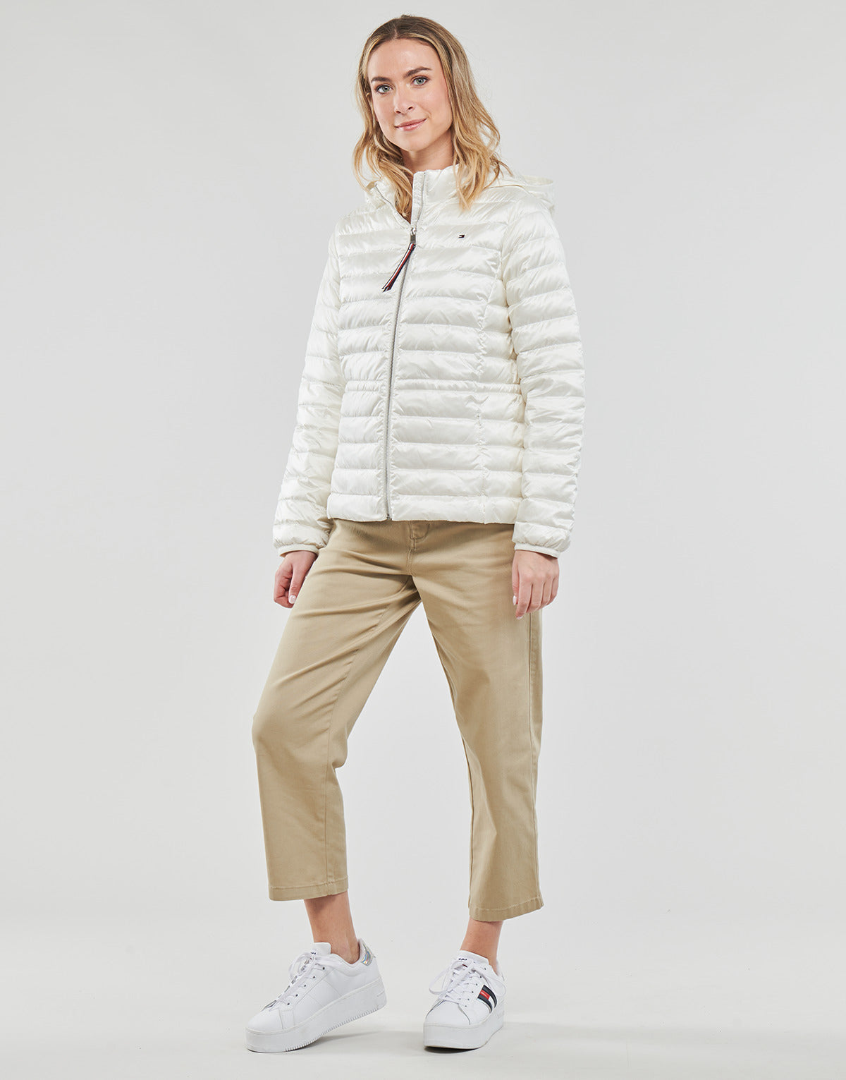 Piumino Donna Tommy Hilfiger FEMININE LW DOWN JACKET Bianco