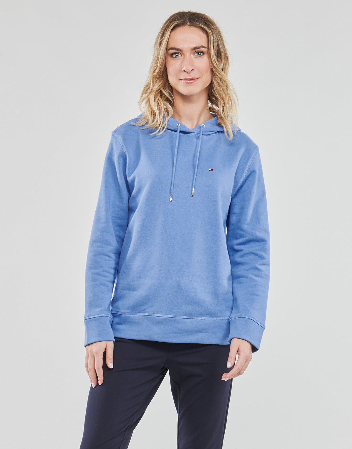 Felpa Donna Tommy Hilfiger REGULAR HOODIE Blu