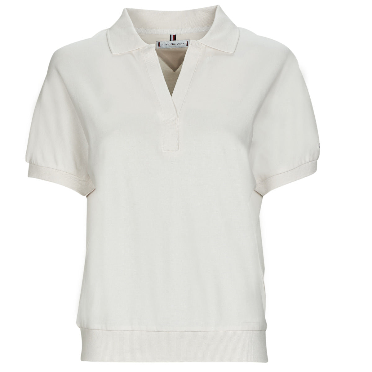 Polo Donna Tommy Hilfiger RELAXED LYOCELL POLO SS Bianco