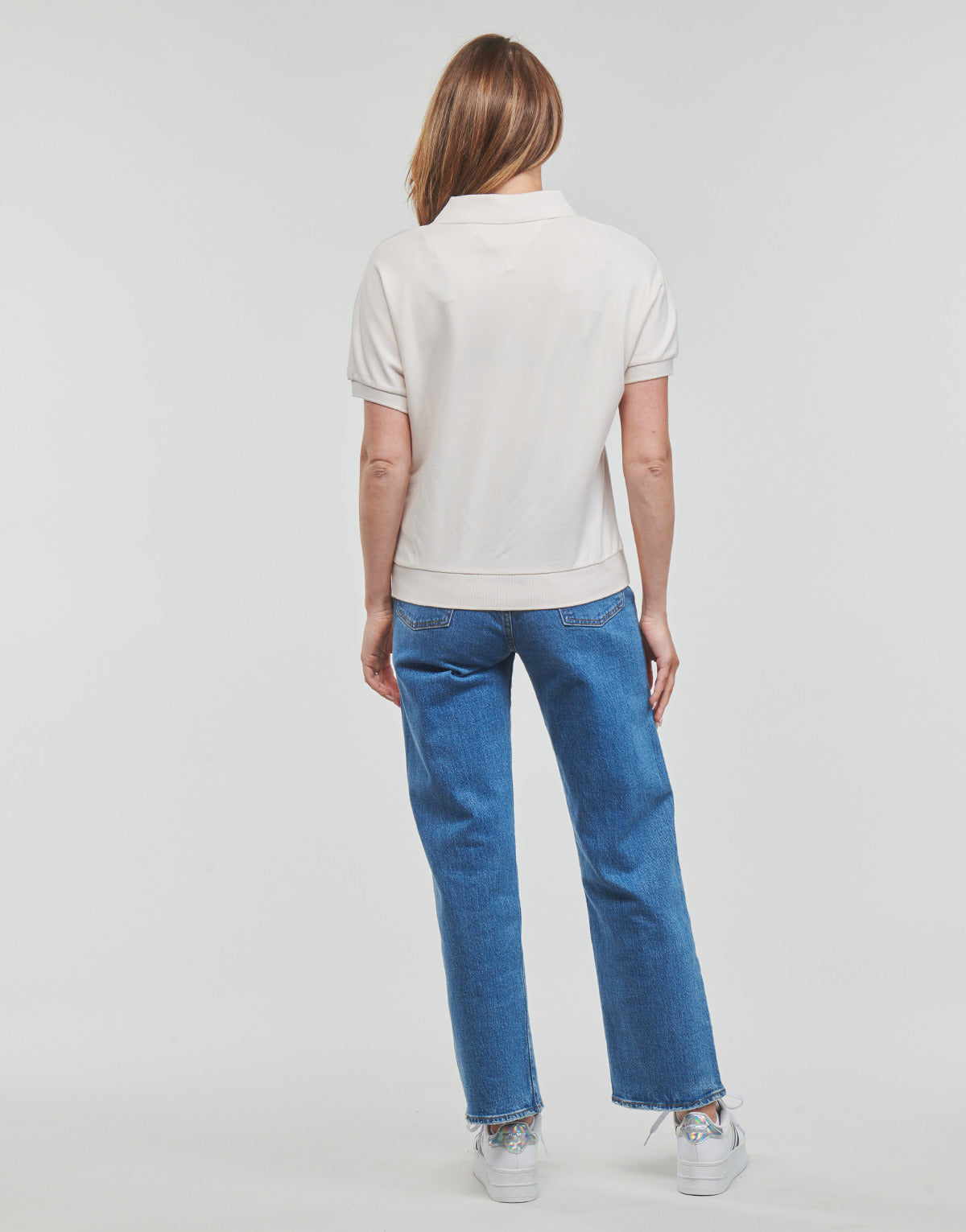 Polo Donna Tommy Hilfiger RELAXED LYOCELL POLO SS Bianco
