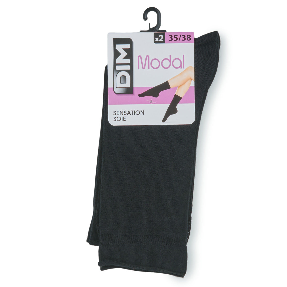 Calzini Donna DIM  MC MODAL PACK X2  Nero