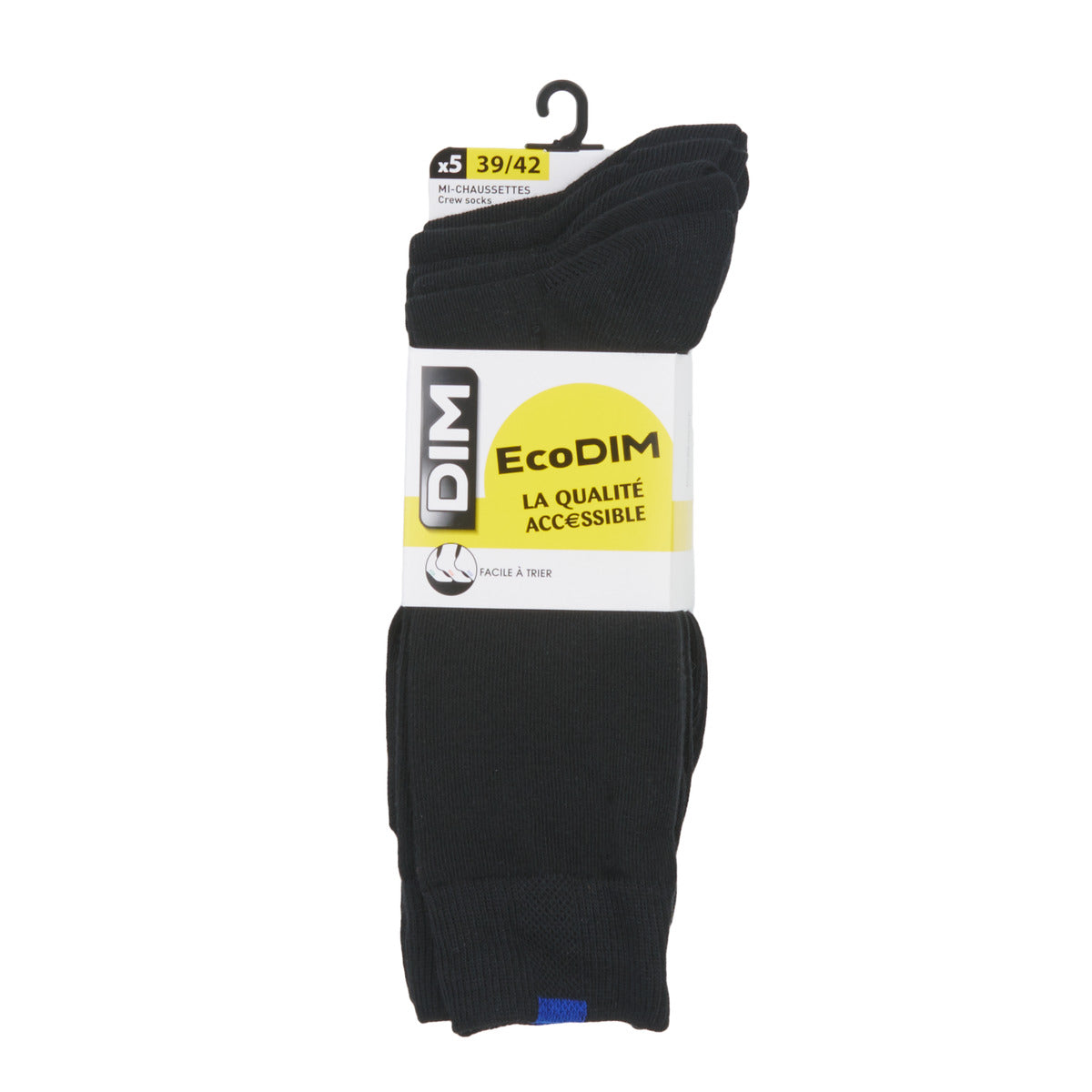 Calze sportive Uomo DIM ECODIM PACK X5 Nero
