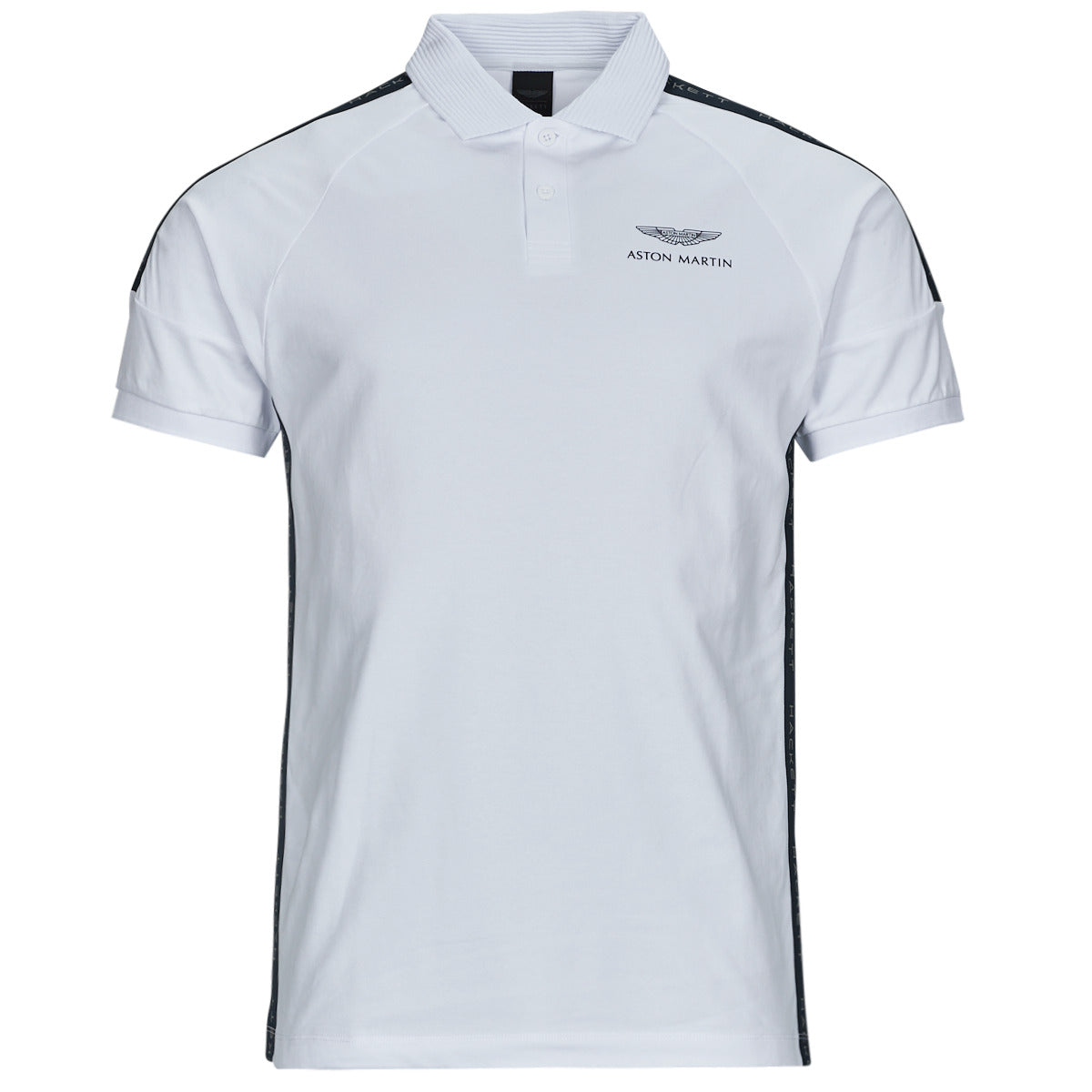 Polo Uomo Hackett ASTON MARTIN BY HACKETT AMR MESH TAPE Bianco