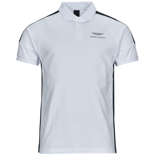 Polo Uomo Hackett ASTON MARTIN BY HACKETT AMR MESH TAPE Bianco