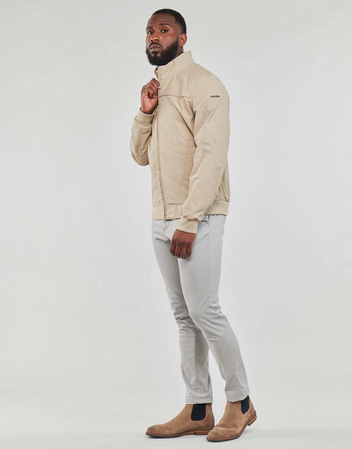 Giubbotto Uomo Geox M VINCIT BOMBER JKT Beige