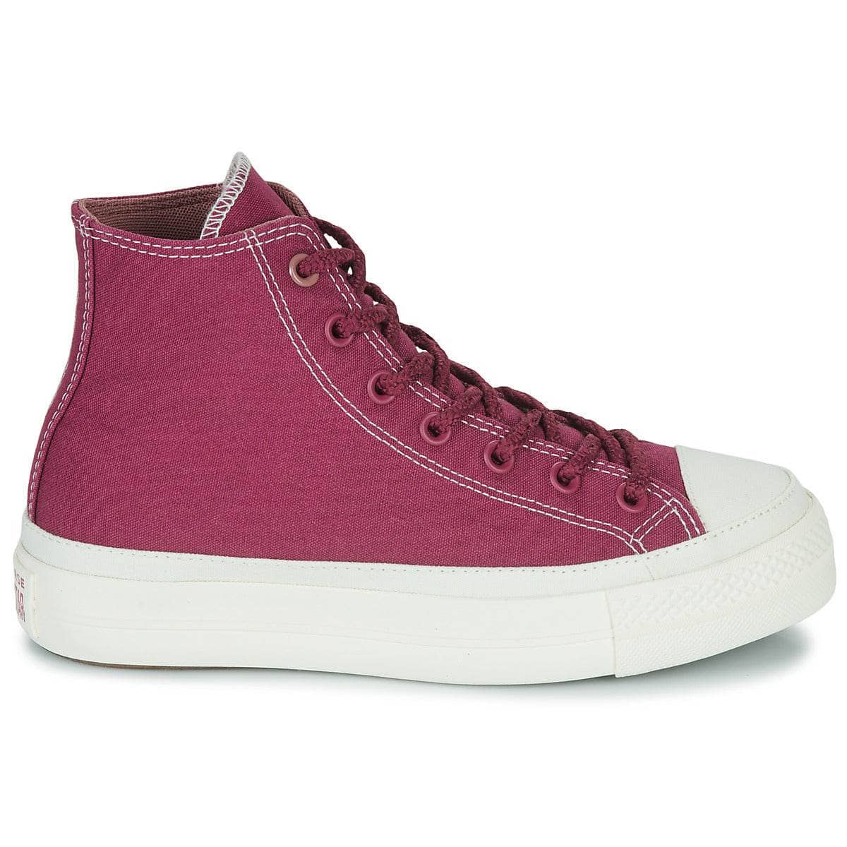Sneakers alte Donna Converse CHUCK TAYLOR ALL STAR LIFT PLATFORM WORKWEAR TEXTILES HI Bordeaux