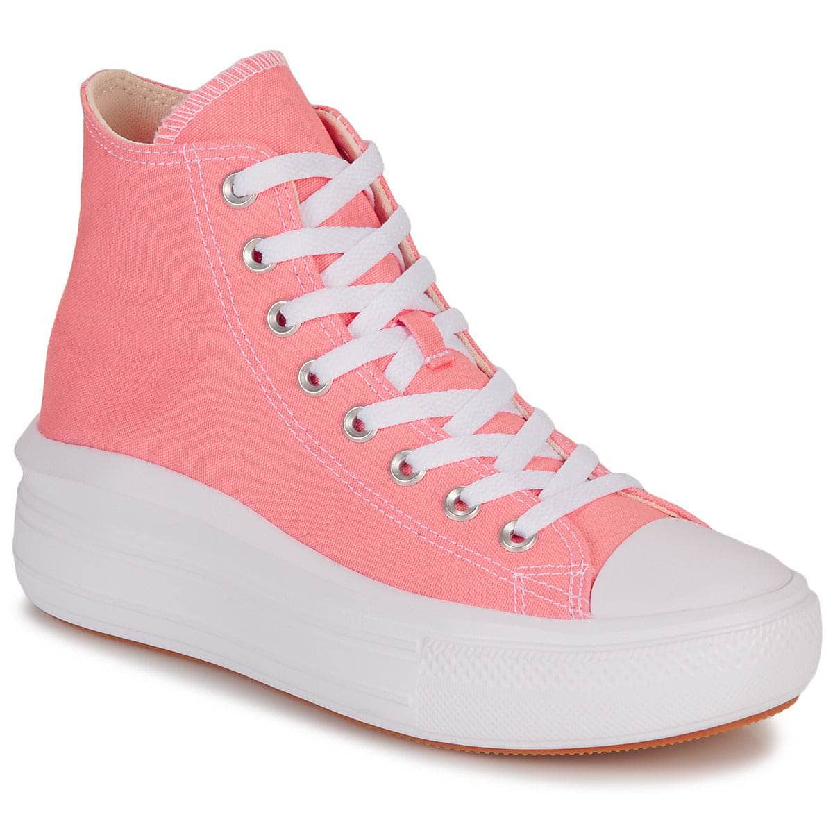 Sneakers alte Donna Converse CHUCK TAYLOR ALL STAR MOVE PLATFORM SEASONAL COLOR-LAWN FLAMINGO Rosa