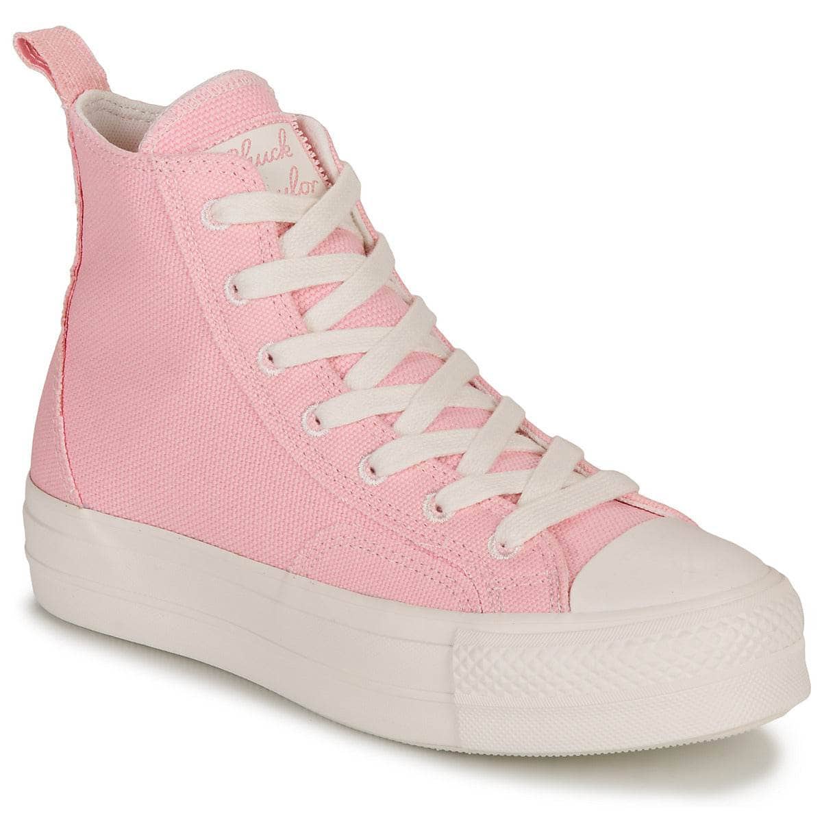 Sneakers alte Donna Converse CHUCK TAYLOR ALL STAR LIFT-SUNRISE PINK/SUNRISE PINK/VINTAGE WHI Rosa
