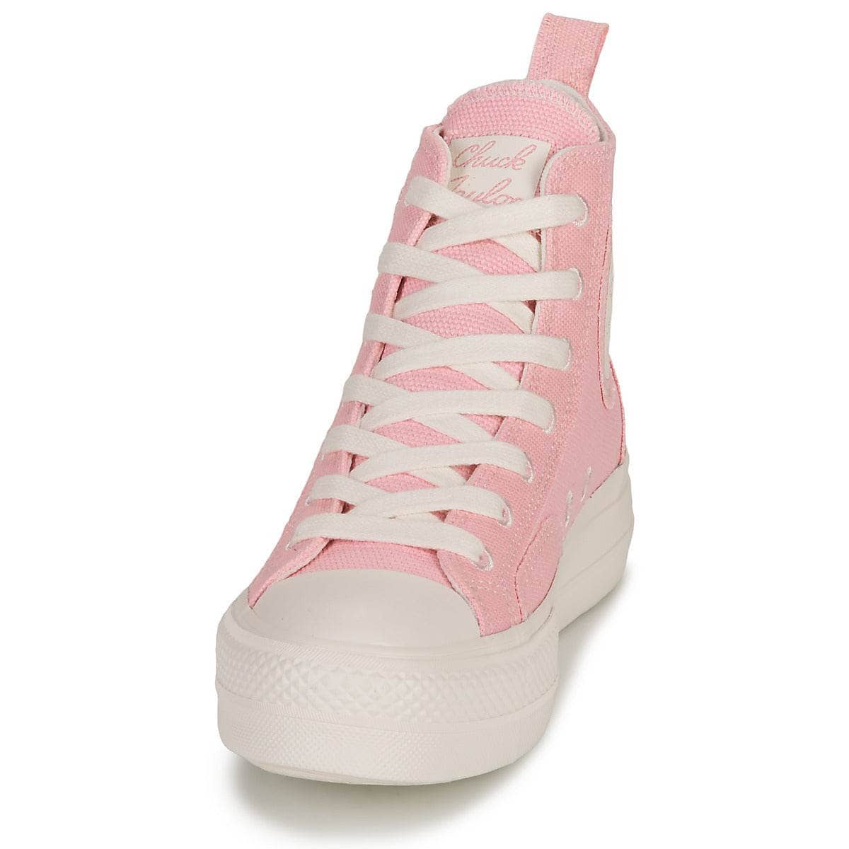 Sneakers alte Donna Converse CHUCK TAYLOR ALL STAR LIFT-SUNRISE PINK/SUNRISE PINK/VINTAGE WHI Rosa