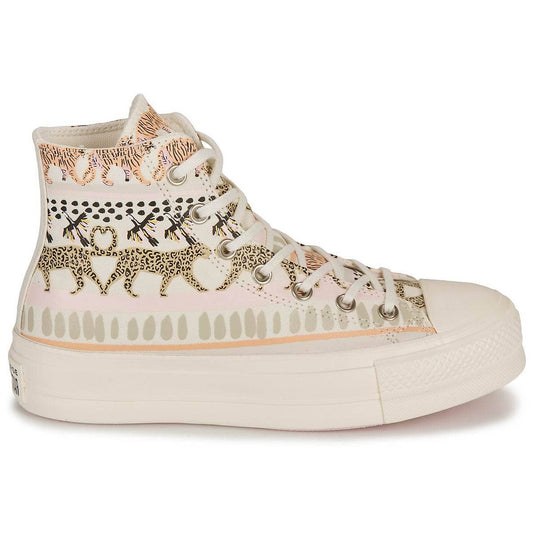 Sneakers alte Donna Converse CHUCK TAYLOR ALL STAR LIFT-ANIMAL ABSTRACT Multicolore