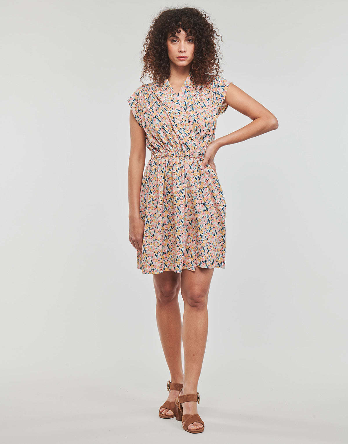 Abito corto Donna Molly Bracken CELESTE Multicolore