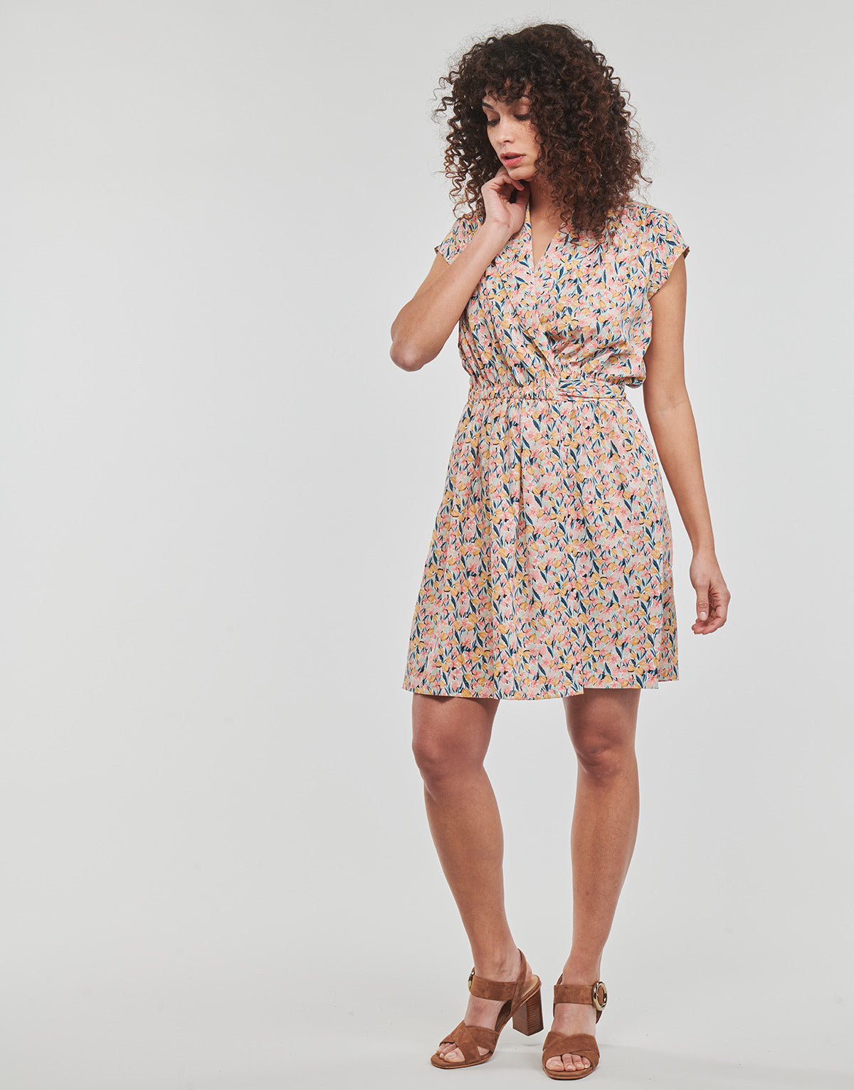 Abito corto Donna Molly Bracken CELESTE Multicolore