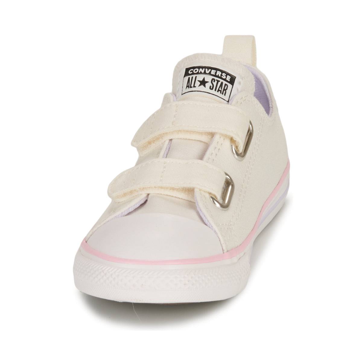 Scarpe bambini ragazza Converse  CHUCK TAYLOR ALL STAR 2V-EGRET/VINTAGE WHITE/SUNRISE PINK  Bianco