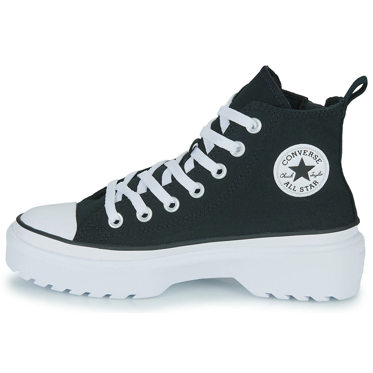 Scarpe bambini ragazza Converse  CHUCK TAYLOR ALL STAR LUGGED LIFT PLATFORM CANVAS HI  Nero