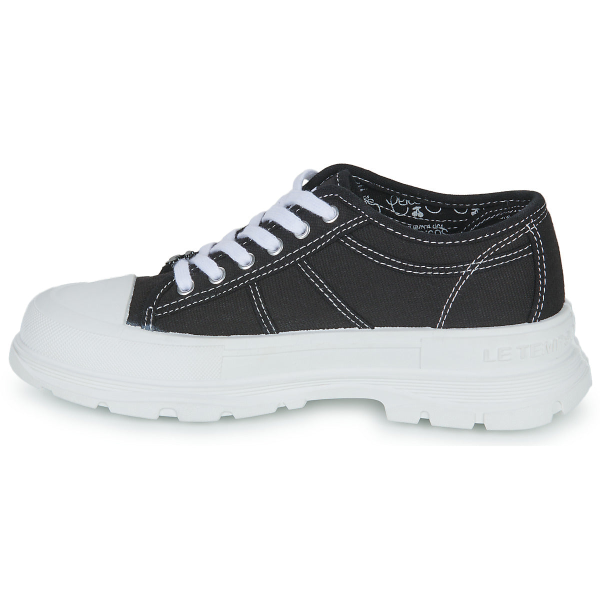 Sneakers basse Donna Le Temps des Cerises LINA Nero