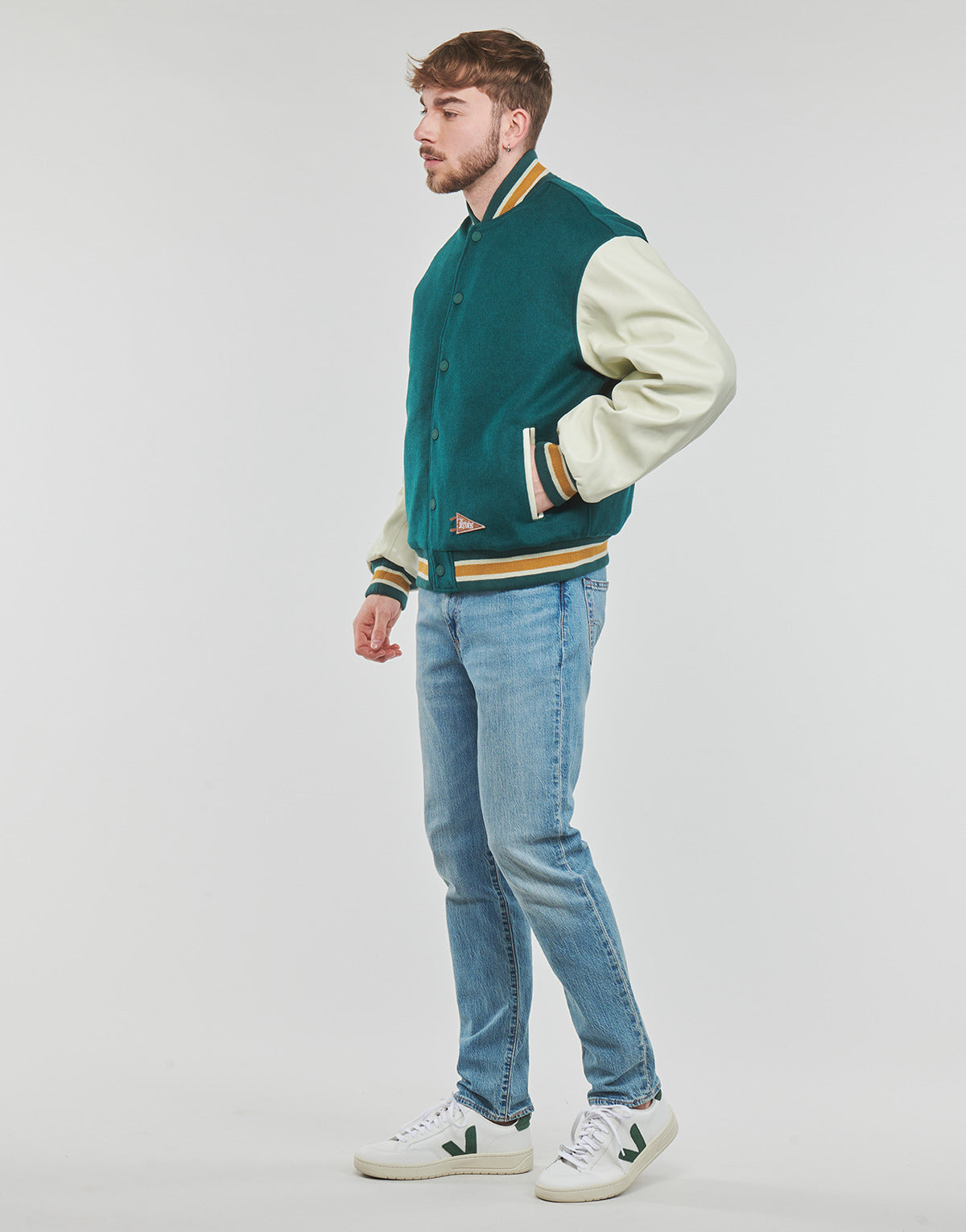 Giubbotto Uomo Levis  COIT LETTERMAN JACKET  Blu