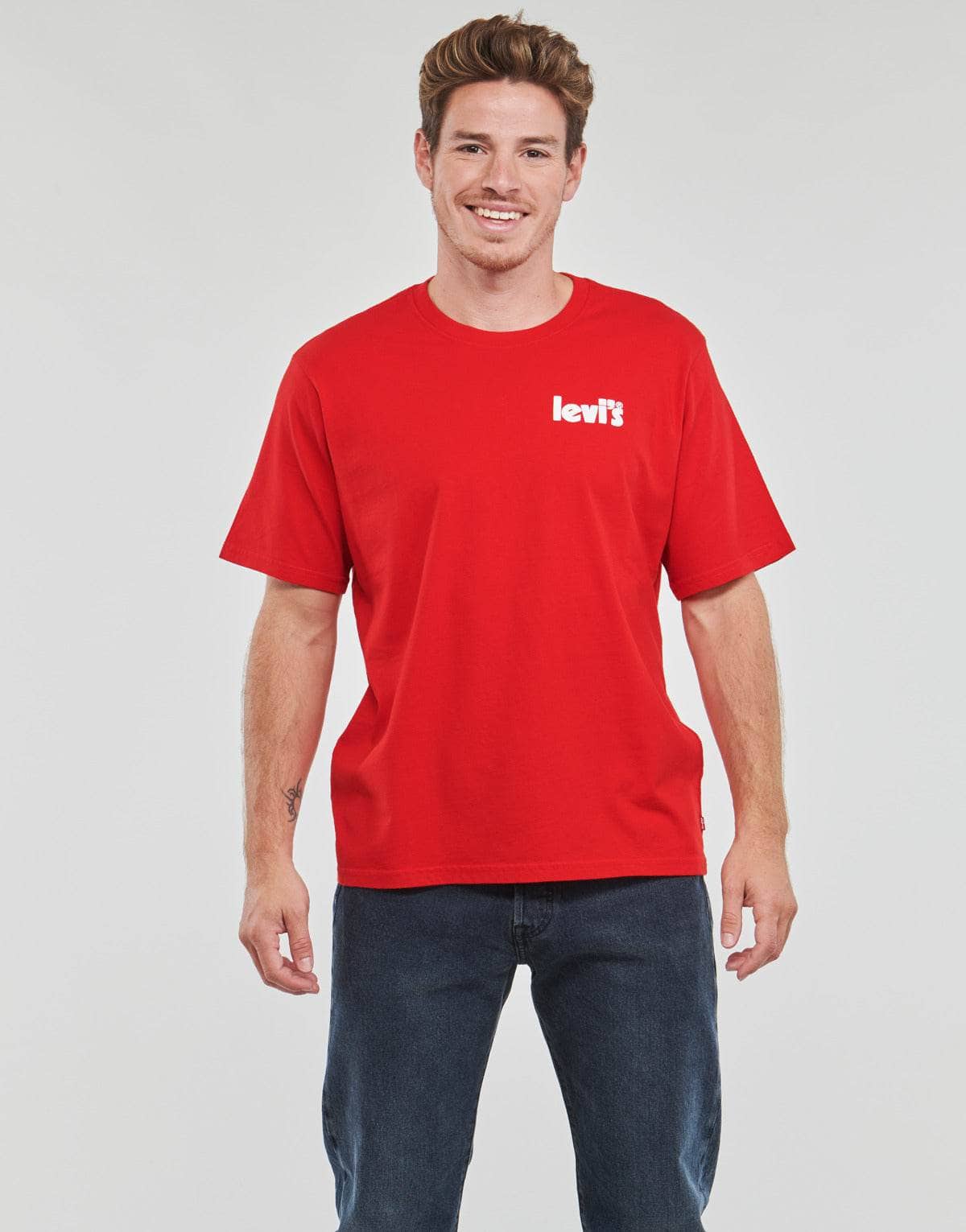 T-shirt Uomo Levis SS RELAXED FIT TEE Rosso
