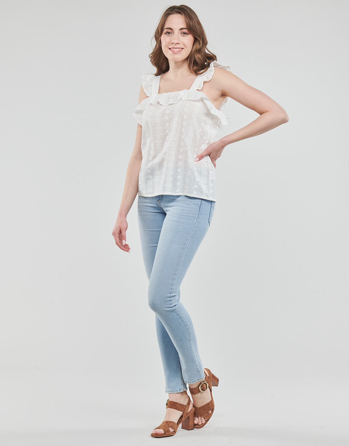 Jeans skynny Donna Levis 311 SHP SKINNY SLIT HEM Blu