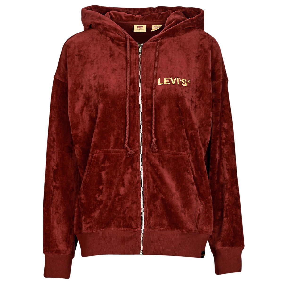 Felpa Donna Levis GRAPHIC LIAM HOODIE Marrone