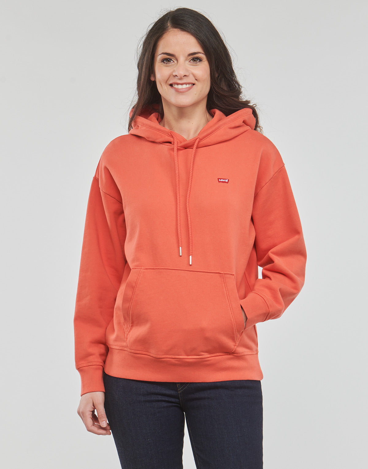 Felpa Donna Levis STANDARD HOODIE Arancio