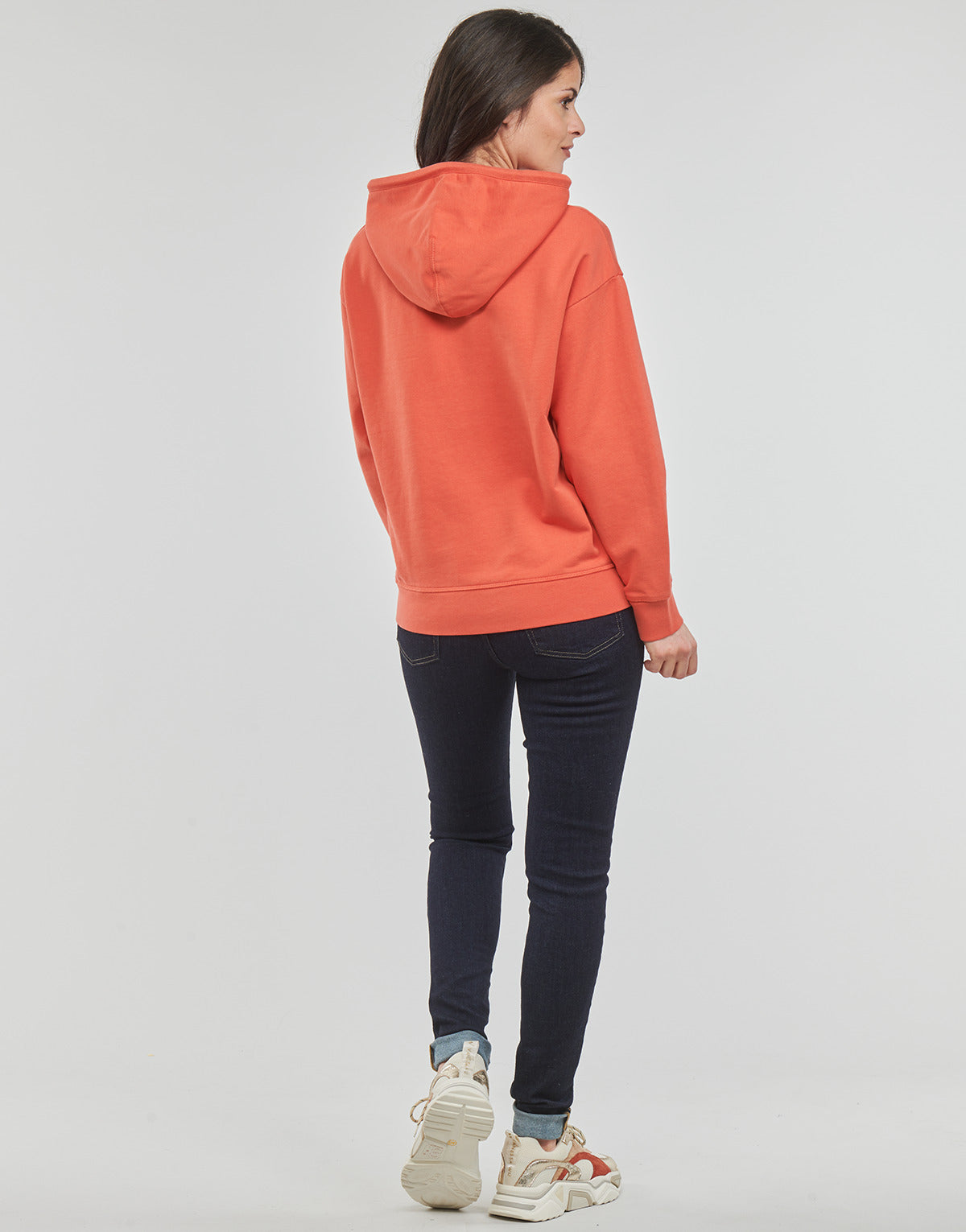 Felpa Donna Levis STANDARD HOODIE Arancio