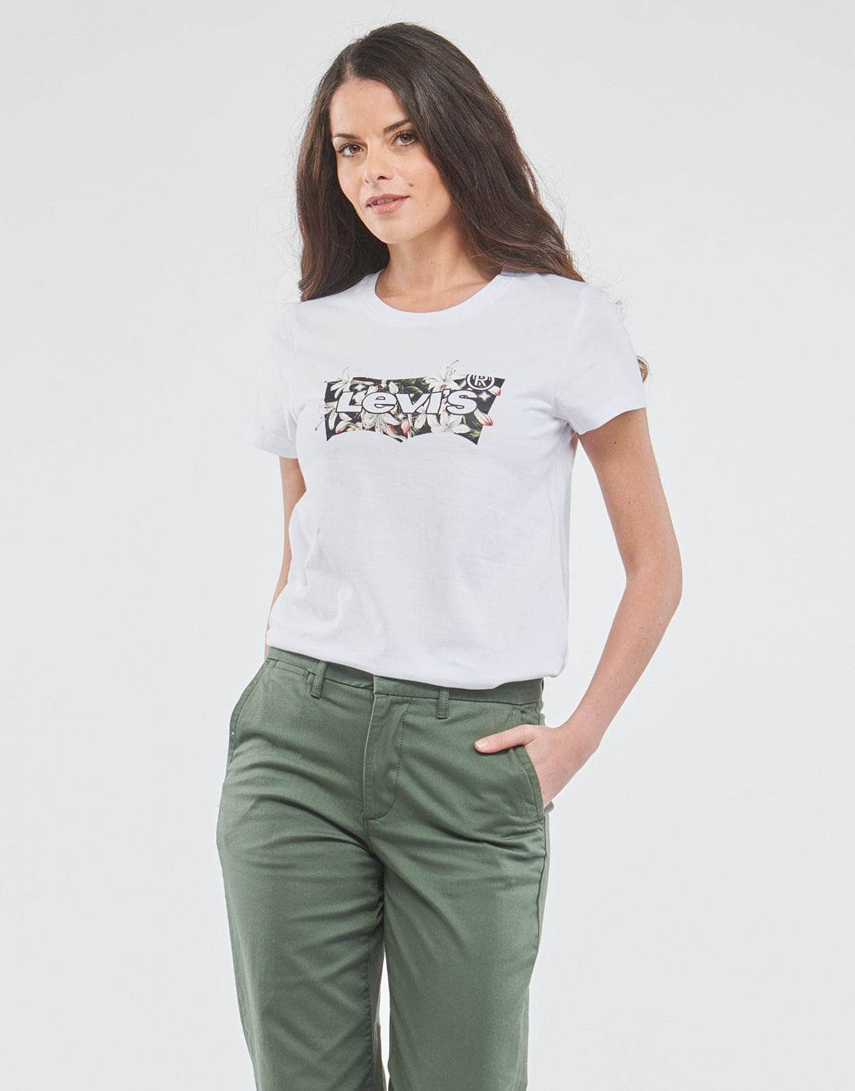 T-shirt Donna Levis THE PERFECT TEE Bianco