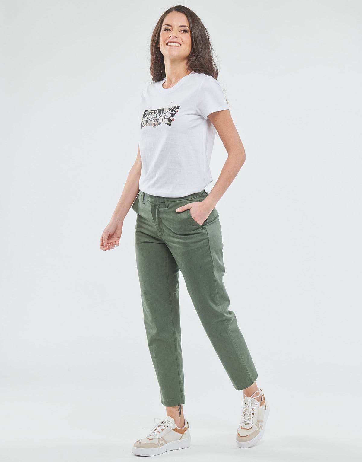 T-shirt Donna Levis THE PERFECT TEE Bianco