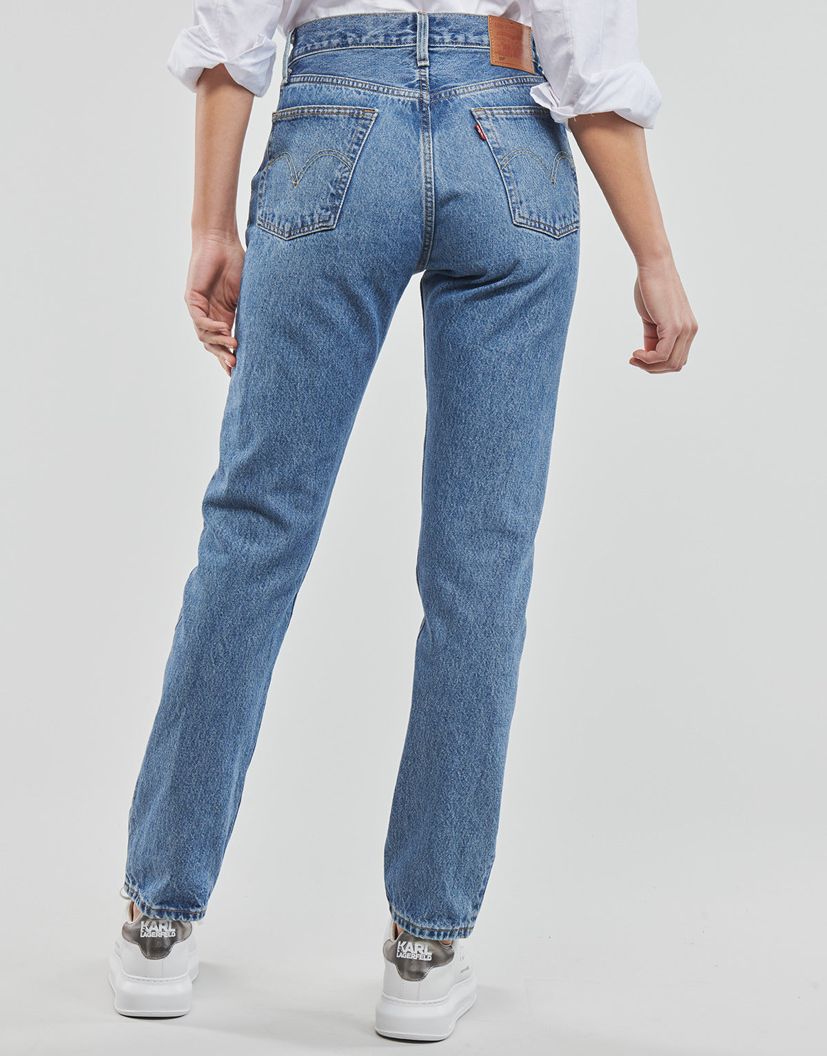 Jeans boyfriend Donna Levis 501® CROP Blu