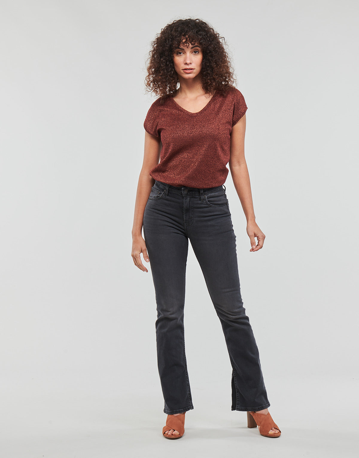 Jeans Bootcut Donna Levis 725 HR SLIT BOOTCUT Grigio