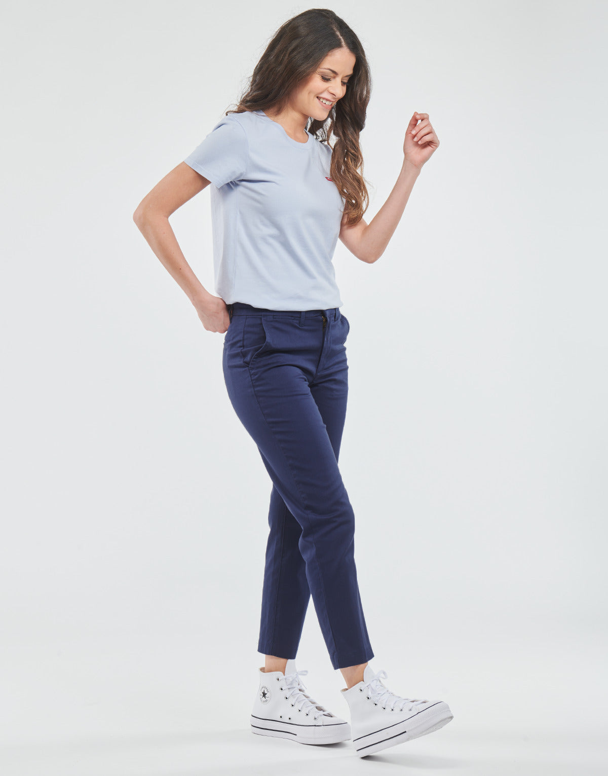 Pantalone Chino Donna Levis ESSENTIAL CHINO Marine