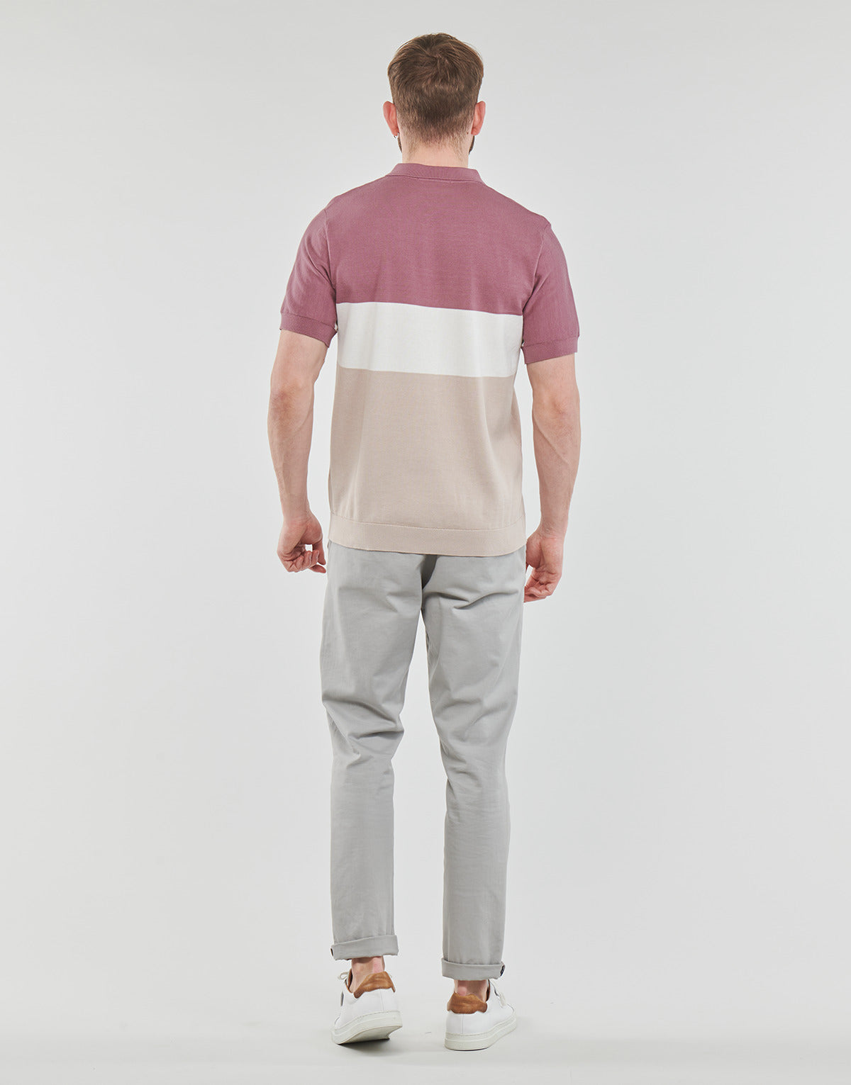 Polo Uomo Selected SLHMATTIS SS KNIT BLOCK POLO B Multicolore