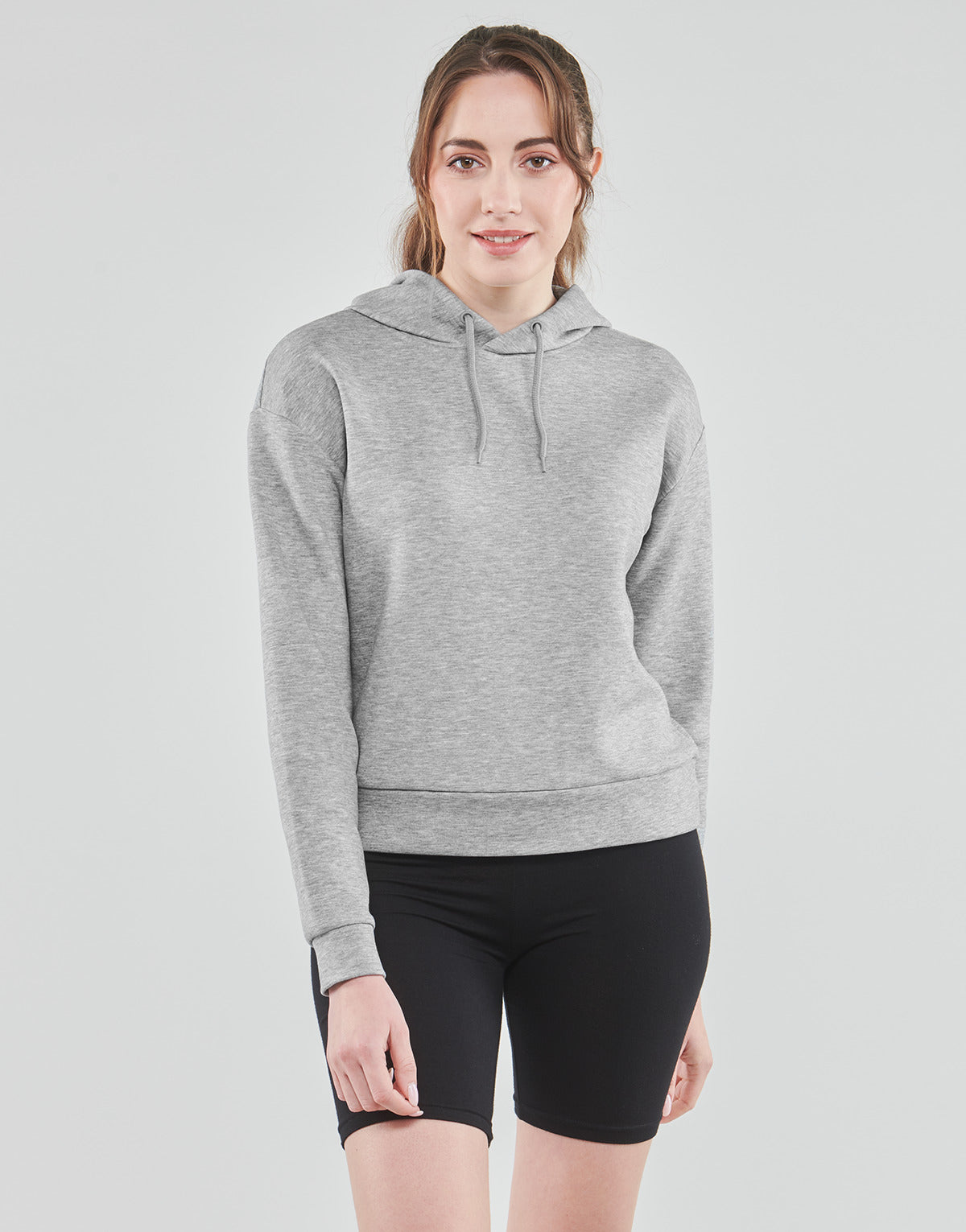Felpa Donna Only Play ONPLOUNGE LS HOOD SWEAT - NOOS Grigio