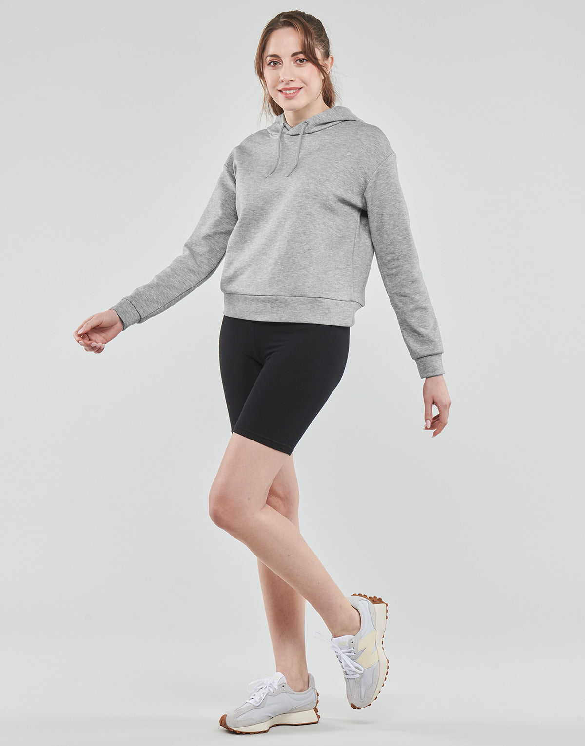 Felpa Donna Only Play ONPLOUNGE LS HOOD SWEAT - NOOS Grigio