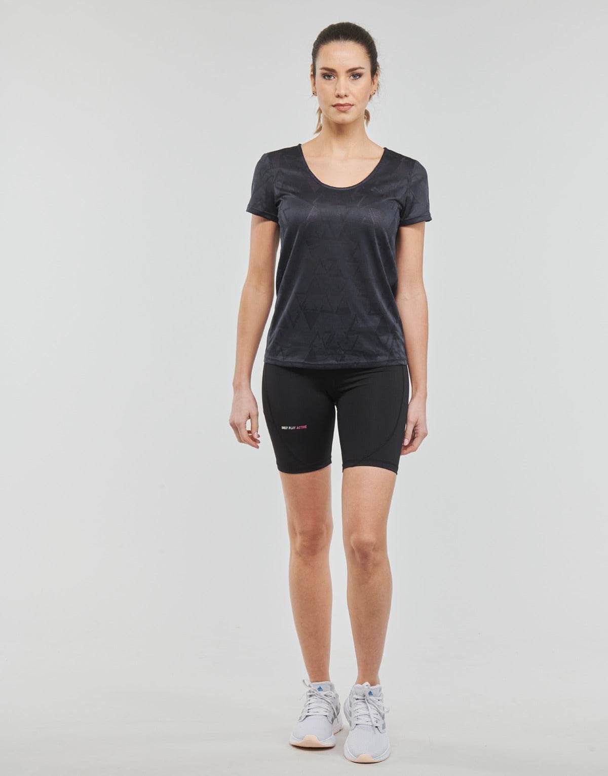 Shorts Donna Only Play ONPGILL LOGO TRAIN SHORTS Nero