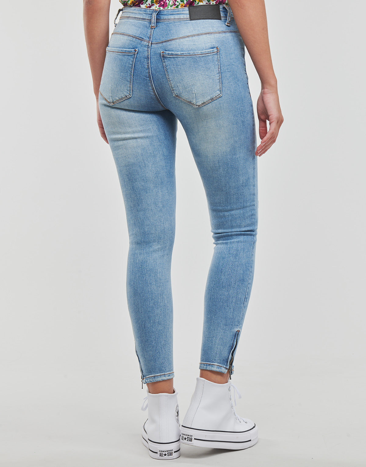 Jeans Slim Donna Noisy May NMKIMMY NW ANK DEST JEANS AZ237LB NOOS Blu