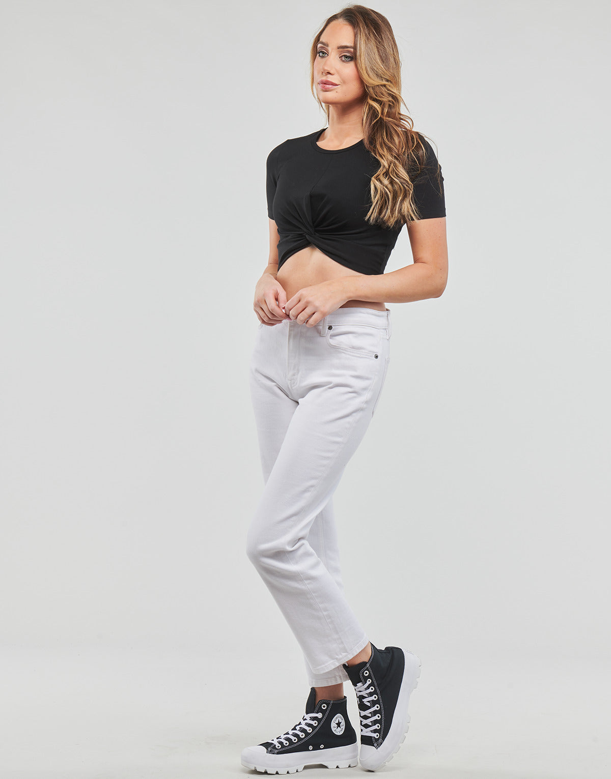 Camicetta Donna Noisy May NMTWIGGI S/S TOP NOOS Nero