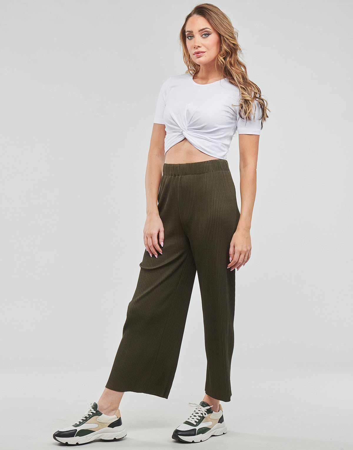 Camicetta Donna Noisy May NMTWIGGI S/S TOP NOOS Bianco