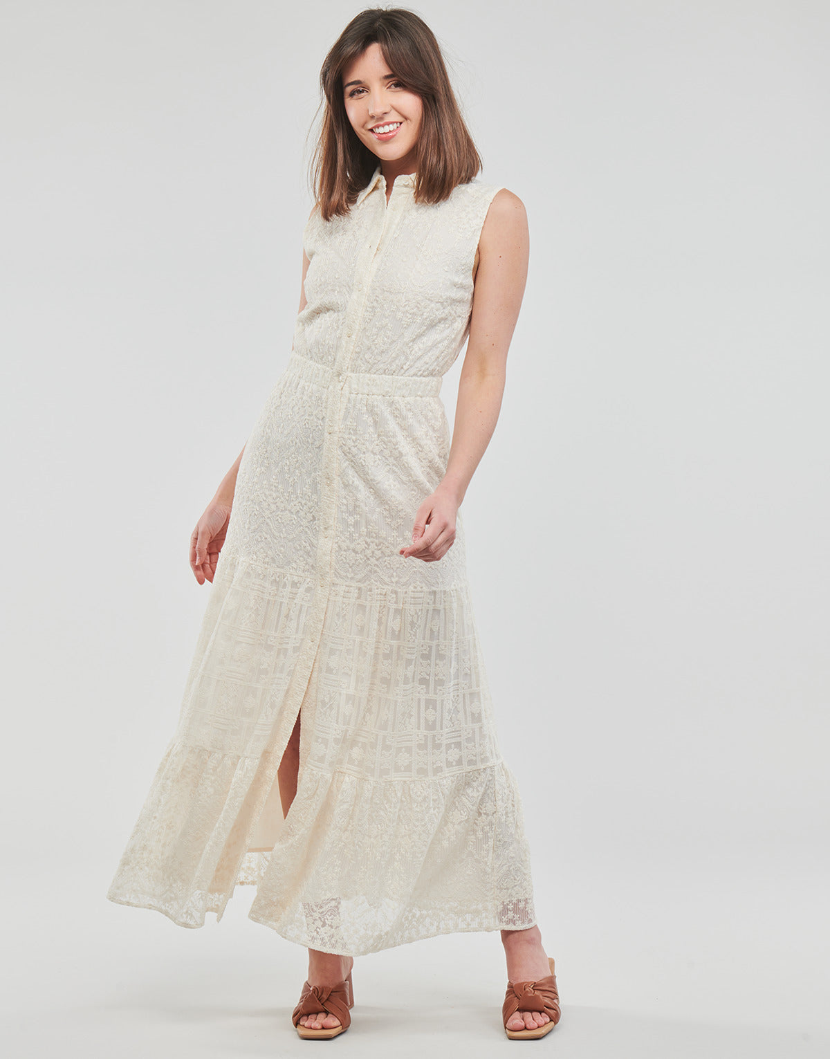 Abito lungo Donna Desigual VEST_MOON Beige