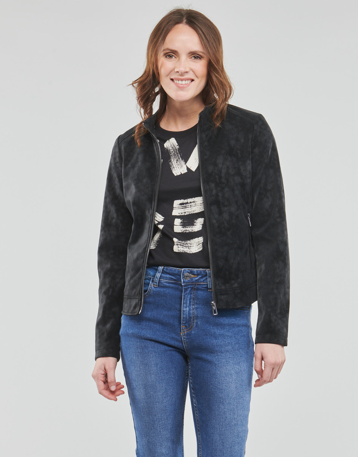 Giacca in pelle Donna Desigual CHAQ_DETROIT Nero