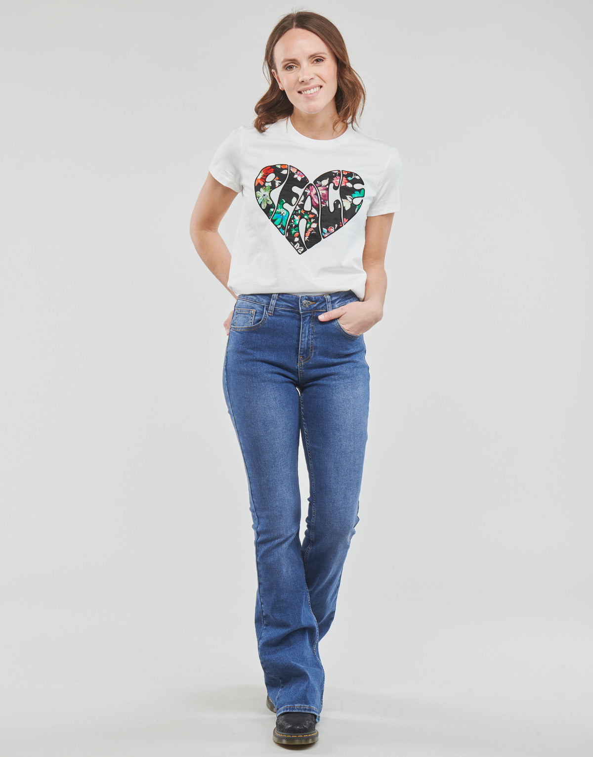 Jeans Bootcut Donna Desigual DENIM_LUNA Blu