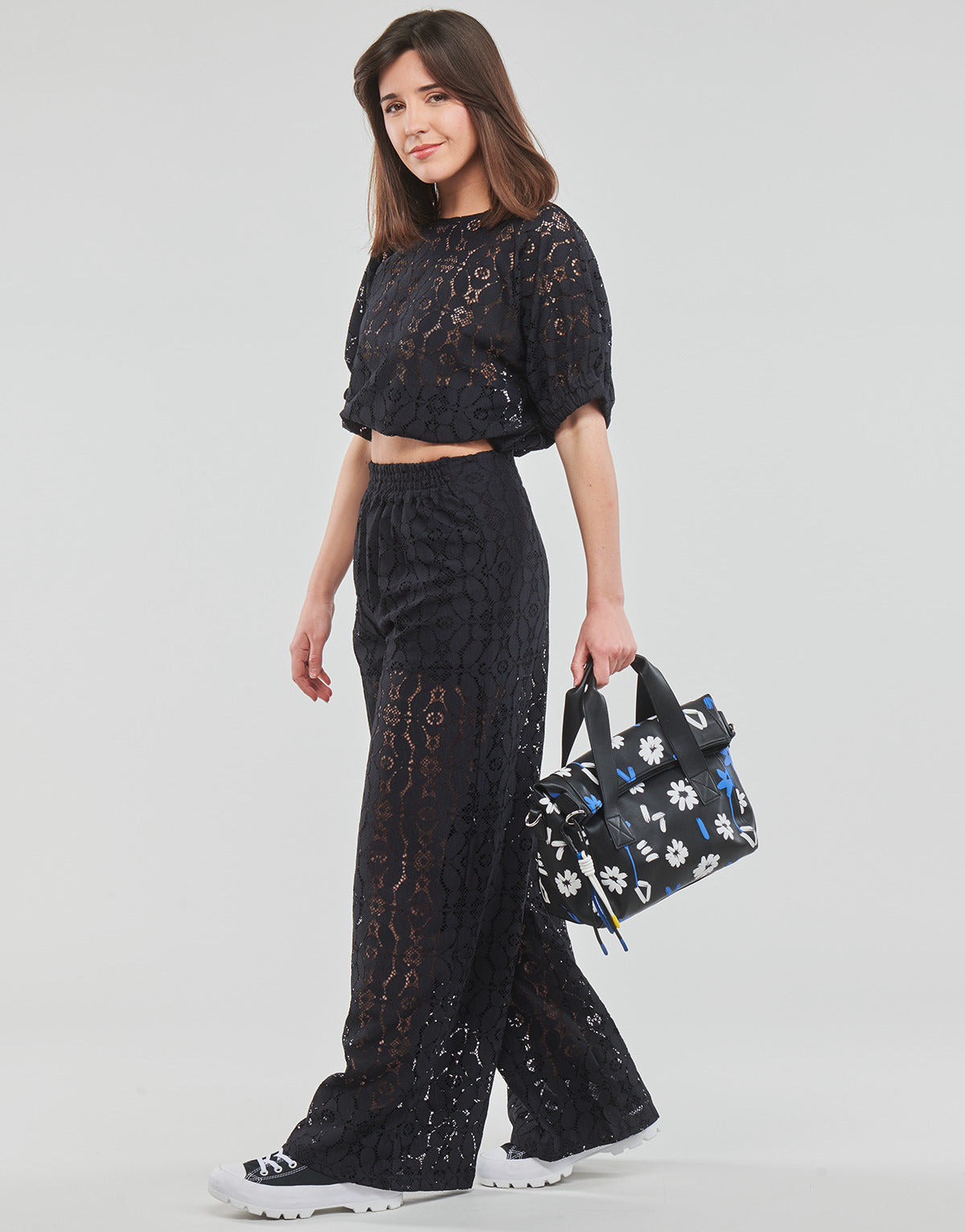 Pantaloni morbidi / Pantaloni alla zuava Donna Desigual PANT_NEWCASTLE Nero