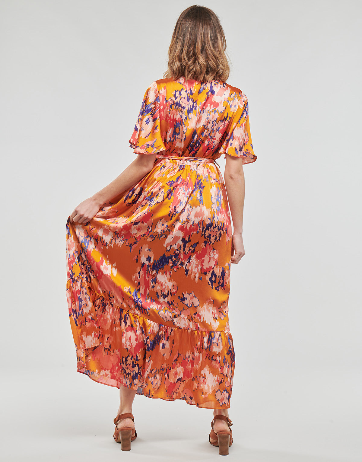 Abito lungo Donna Betty London ANYA Arancio